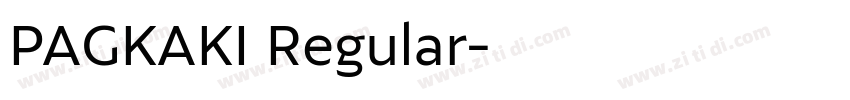 PAGKAKI Regular字体转换